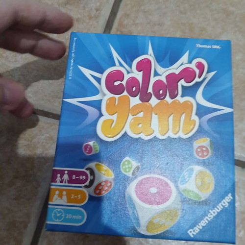 Color Yam board game like new with rare dice
