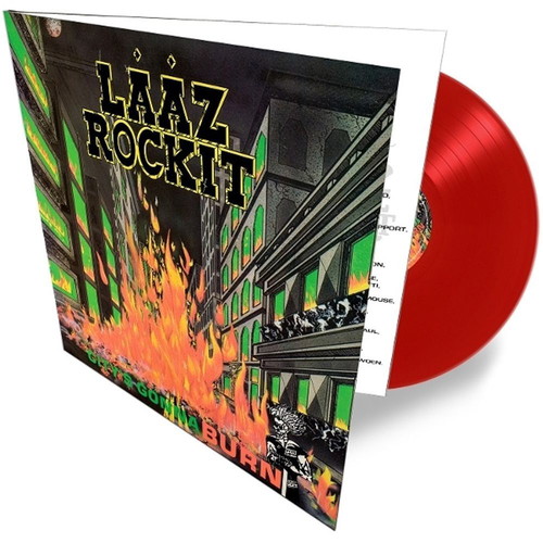 Laaz Rockit City's Gonna Burn 2026 limited edition red vinyl LP