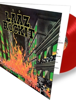 Laaz Rockit City's Gonna Burn 2026 limited edition red vinyl LP