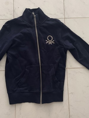 Benetton παιδική ζακέτα μπλε XL 10-11 ετών μεταχειρισμένη