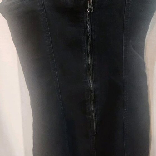 Black denim dress H&M like new, mini spaghetti strap