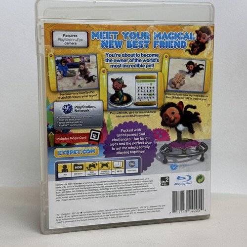 EyePet PS3 game used, action adventure