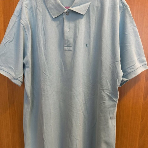 The Bostonians summer shirt with collar used, blue turquoise, size XL