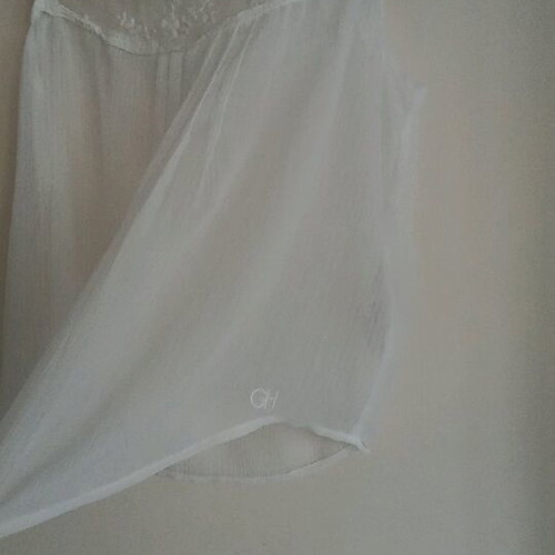 Gilly Hicks blouse with lace, like new, white, size S