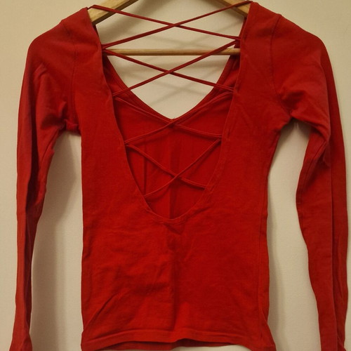 Top backless red size XS-S like new