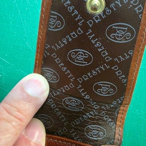 Leather tobacco case new with clip 11x6.5 cm