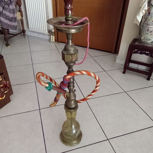 Vintage hookah from Bursa Turkey like new with komboskini