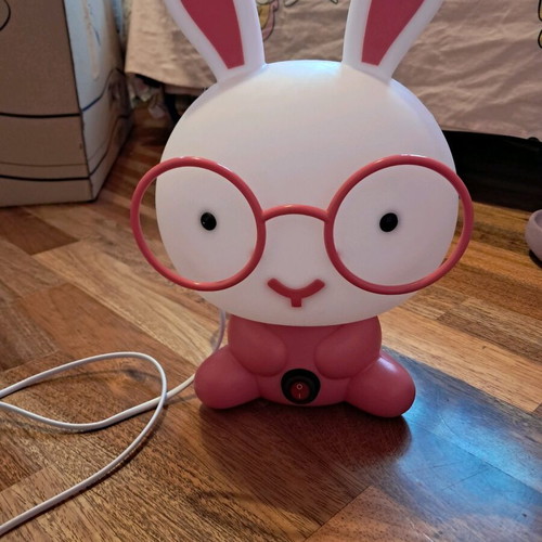 Children's bunny lamp like new