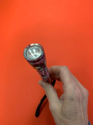 Flashlight with floral design
