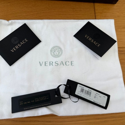 Versace sneakers size 40, navy and bordo