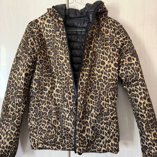 Reversible jacket like new, thin and warm, size S, black and beige