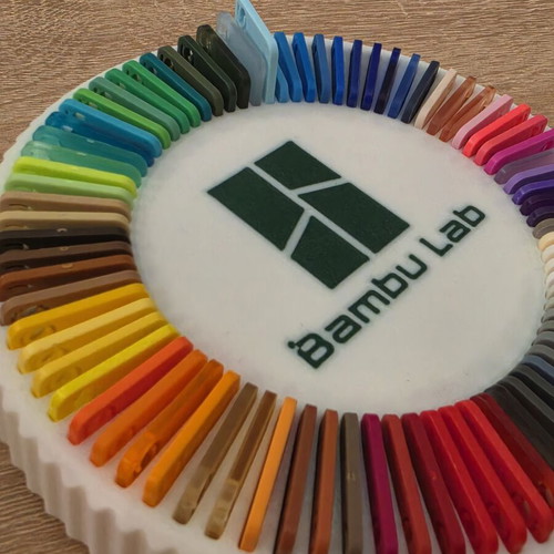 Bambu Lab Spinning Filament Swatch Display