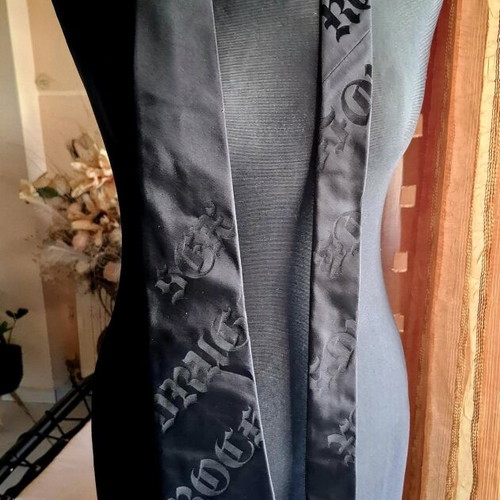 John Richmond tie new, black silk