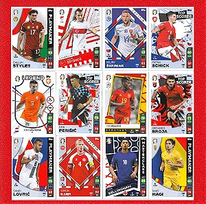 18 Κάρτες με Παίκτες Ομάδων που Συμμετέχουν στο Εuro 2024 / lidl Κάρτες Μονές, (Τιμή για Όλες Μαζί).