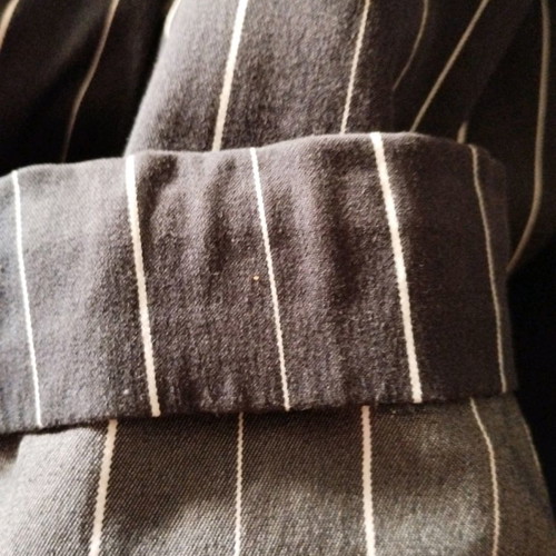 DinoModa striped cotton suit used, blue, size 42