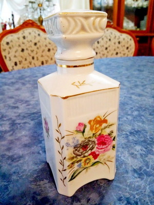 Vintage collectible porcelain perfume bottle