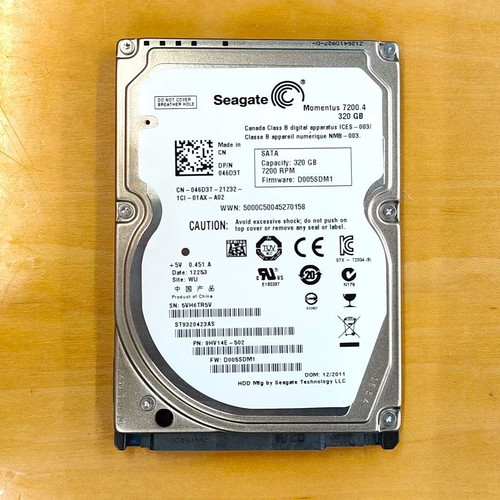 Seagate Momentus 7200.4 320GB SATA II 2.5" hard drive used