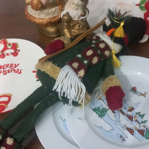 Christmas decorations used, set of 7 pieces
