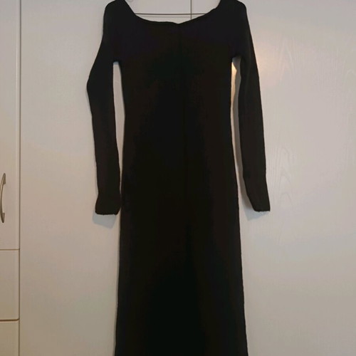 LeGer knitted black midi dress like new