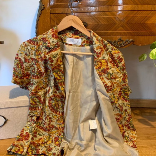 Vintage floral shirt new, size S, multicolored