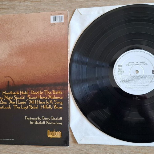 Lynyrd Skynyrd Endangered Species LP like new, rock