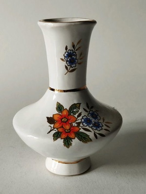 Vintage porcelain decoration used with gold trim 10 cm