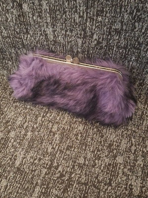 Furry bag new with chain strap