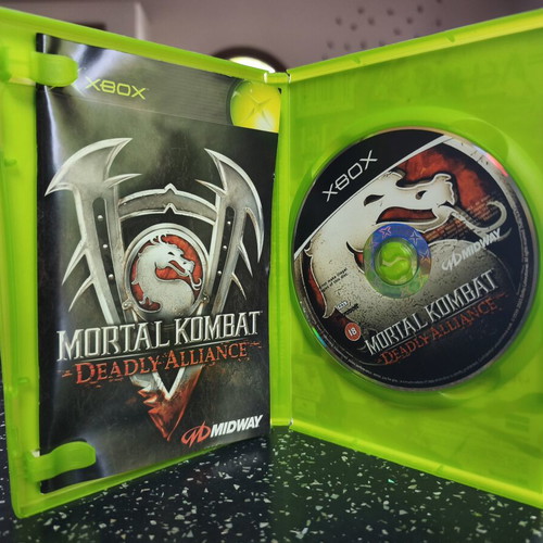 Mortal Kombat Deadly Alliance Xbox original game used with manual