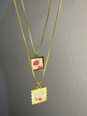 Steel necklace new, choice of two designs