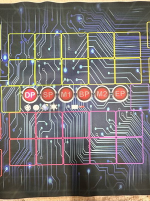 Dueling Book Playmat with old Yugioh zones like new