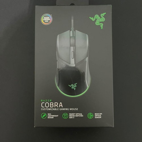 Razer Cobra gaming mouse like new, up to 8500 DPI, RGB Chroma
