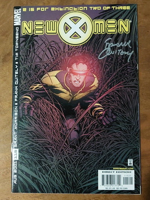 New X-Men #115 used with Frank Quitely signature