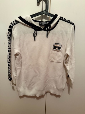 Karl Lagerfeld knitted sweater like new, black and white