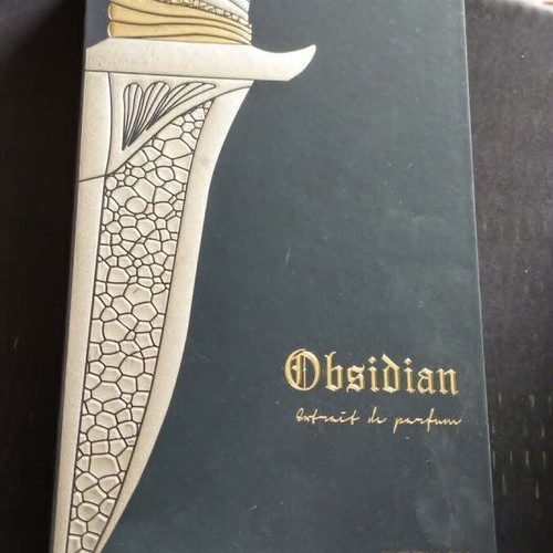Obsidian Extrait French Avenue perfume box used, empty