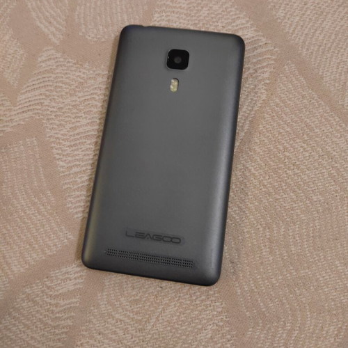 Leagoo smartphone used, black, memory card included