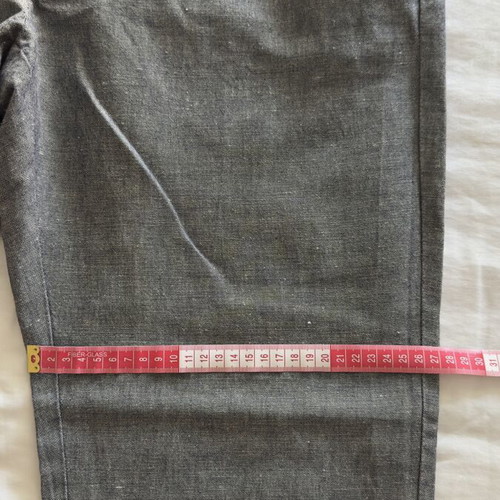 Men's Navy & Green Linen Pants Large gray like new