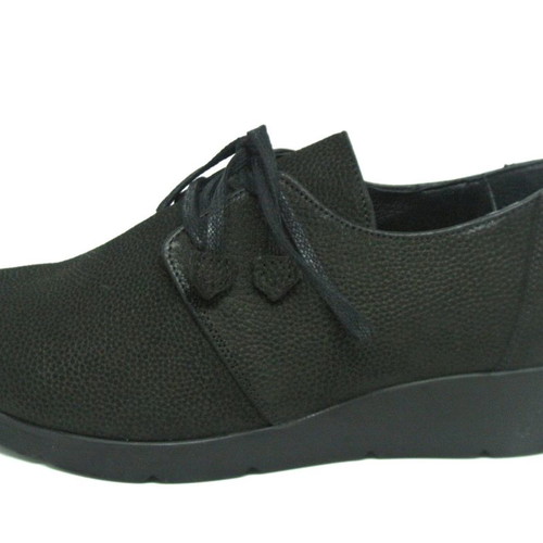 Aerostep leather anatomical shoes black new, size 38