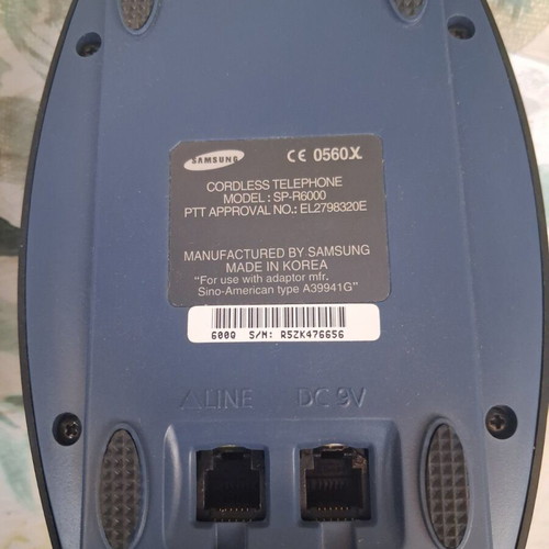 Samsung sp-r6000 cordless phone used, blue