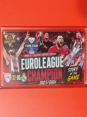 Olympiakos Euroleague 2026 Large Magnet No10 new