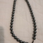 Vintage Hematite Necklace like new, black