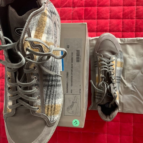 Alberto Guardiani sneakers used, gray, size 45