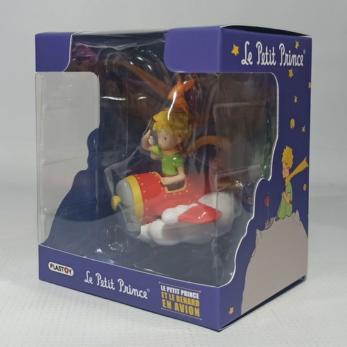 The Little Prince and the Fox on the Plane Figurine new