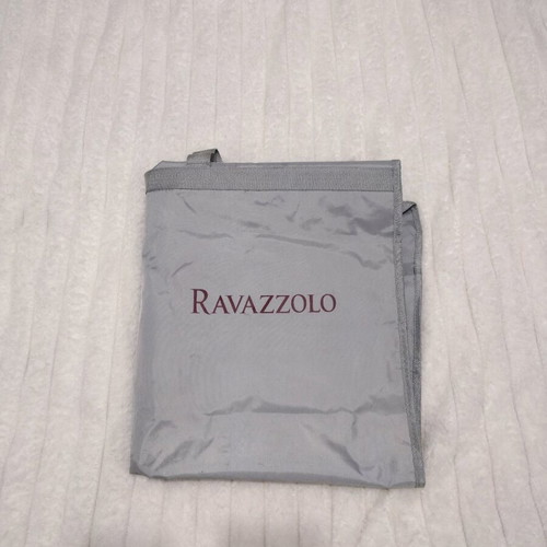 Ravazzolo garment bag like new, gray nylon with transparent pocket