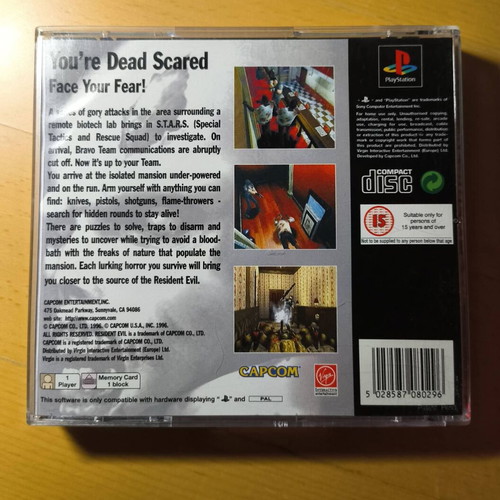 Resident Evil PlayStation 1 Black Label like new