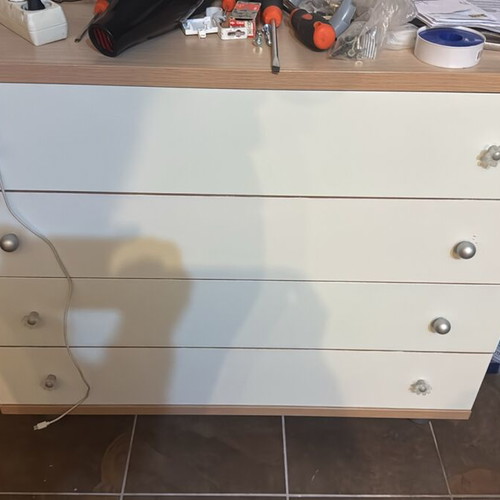Girls' children's room like new with bed, nightstand, dresser and wall shelf