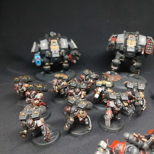 Warhammer 40k Black Templars fully painted army