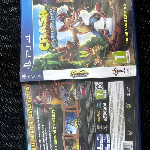 Crash Bandicoot Trilogy PS4 game used