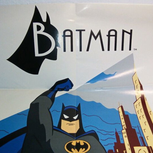 Batman poster used, vintage