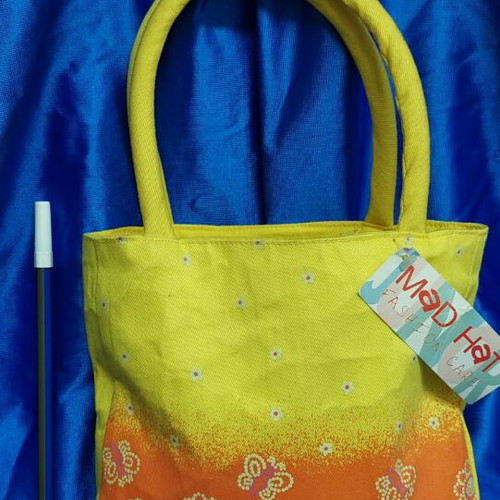 Mad Hat bag new, handheld, yellow orange