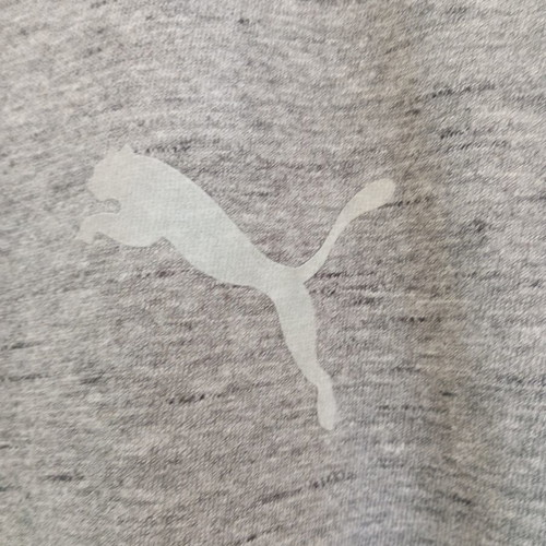 Puma men's short-sleeve gray cotton t-shirt like new, size M